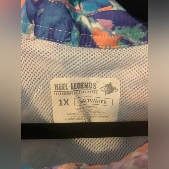 Reel Legends women’s button up top size 1X - Picture 4 of 6